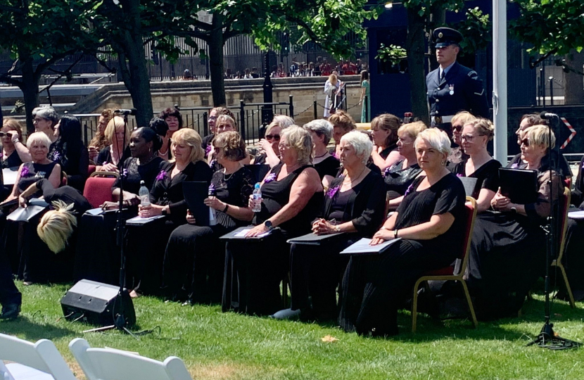 The Military Wives Choir in Parliament.