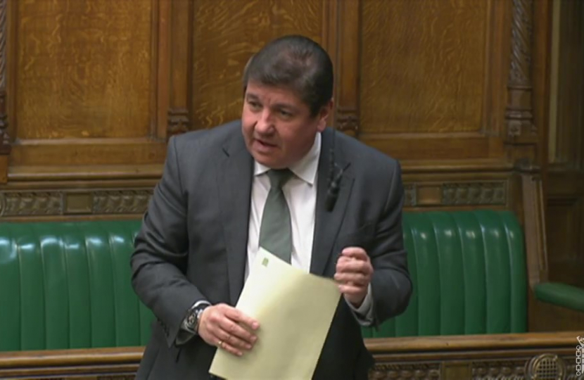 Stephen presents the Bill to Parliament.