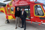Scott McIlwaine, Head of Aviation and Operations meets with Stephen.