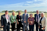 Stephen with Baroness Barran and the team from St Clere’s discussing future provision of the school.